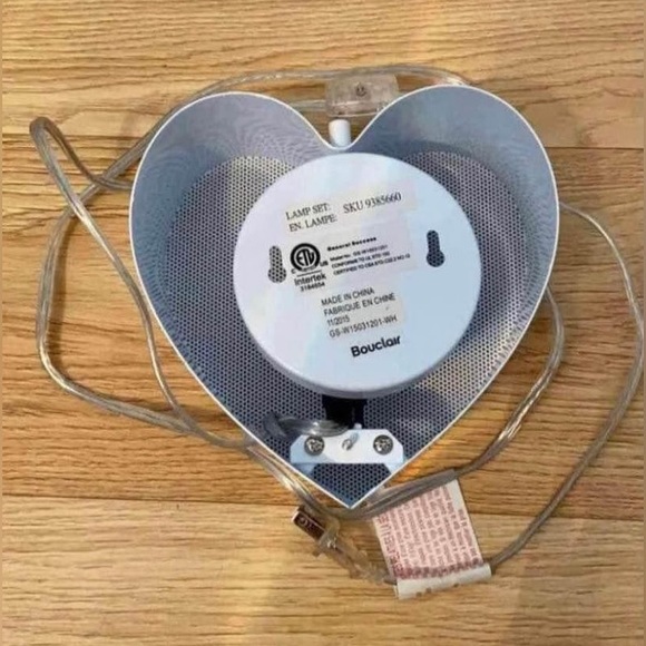 Wall lamp/night light heart-shaped NEW - Picture 6 of 6